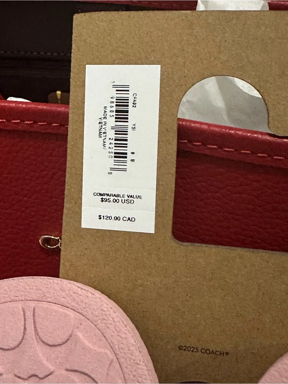 COACH Pink Signature Slides